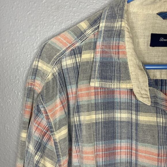 Tommy Bahama Pastel Pink Blue Soft Button Up Collared Shirt Size XXL - Picture 7 of 12